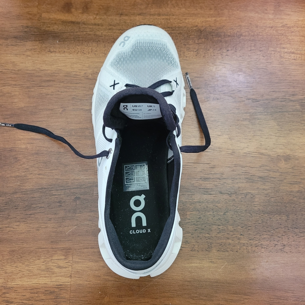 On Cloud X3 Running Shoes White/Black Athletic Sneakers Womens Size 7 - Picture 6 of 7